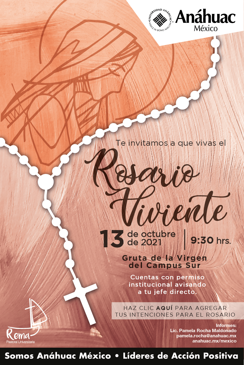 Participa en nuestro rosario viviente en comunidad