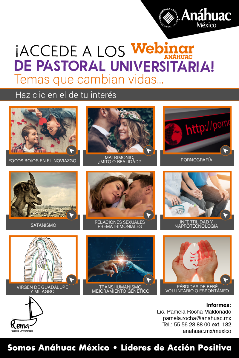 Accede a los Webinars de Pastoral Universitaria