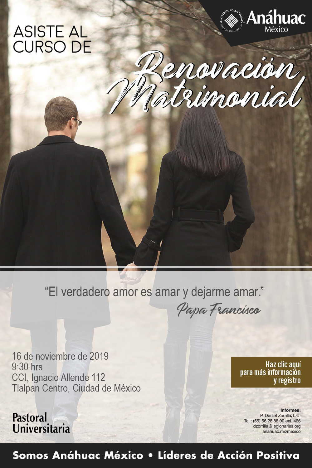 Curso de renovación matrimonial Noviembre