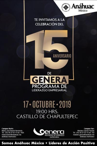 15 aniversario genera