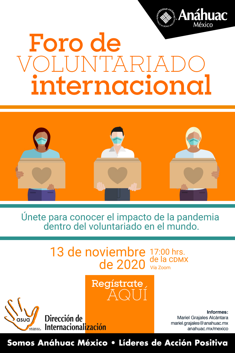 ASUA e Internacionalización te invitan a participar en el Foro de Voluntariado Internacional