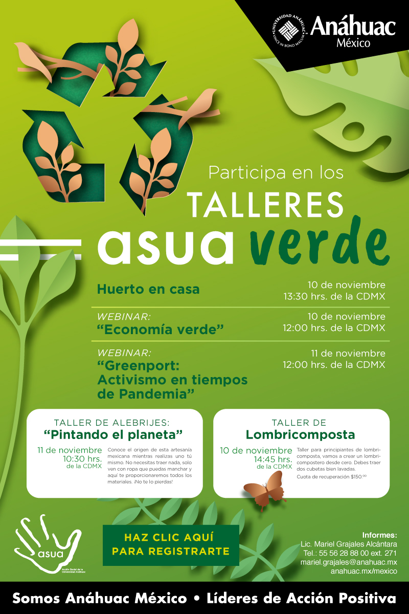 ¿Te preocupa el medio ambiente? Participa en la Semana ASUA Verde 2021