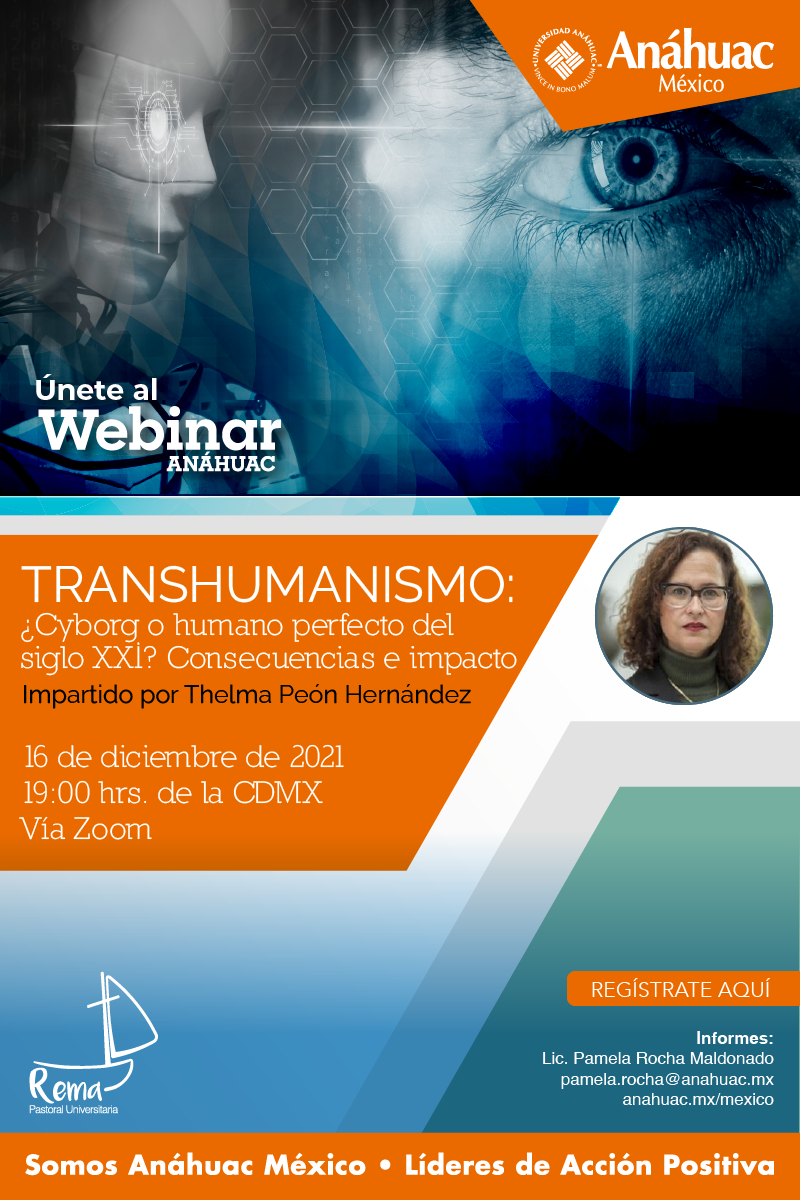 Webinar "Transhumanismo: ¿Cyborg o humano perfecto del siglo XXI?"