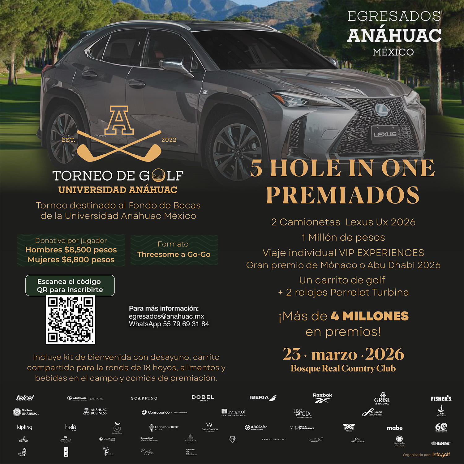 Torneo de golf premios