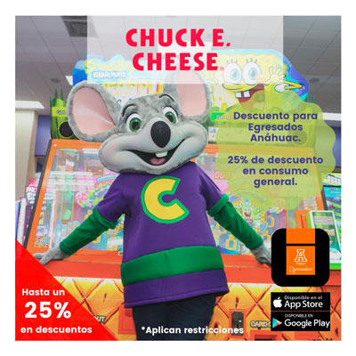 Descuentos en Chuck E. Cheese