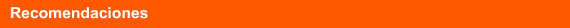 Recomendaciones