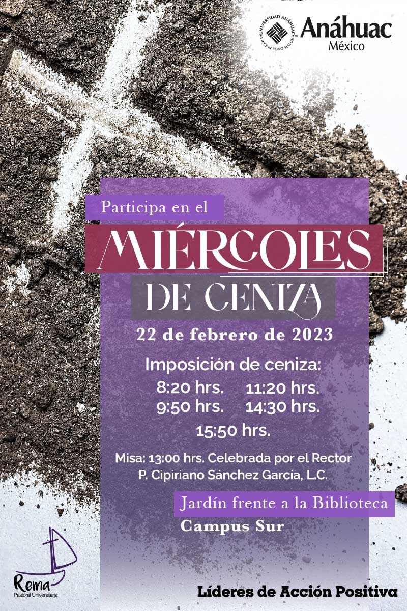 Participa en el Miércoles de Ceniza