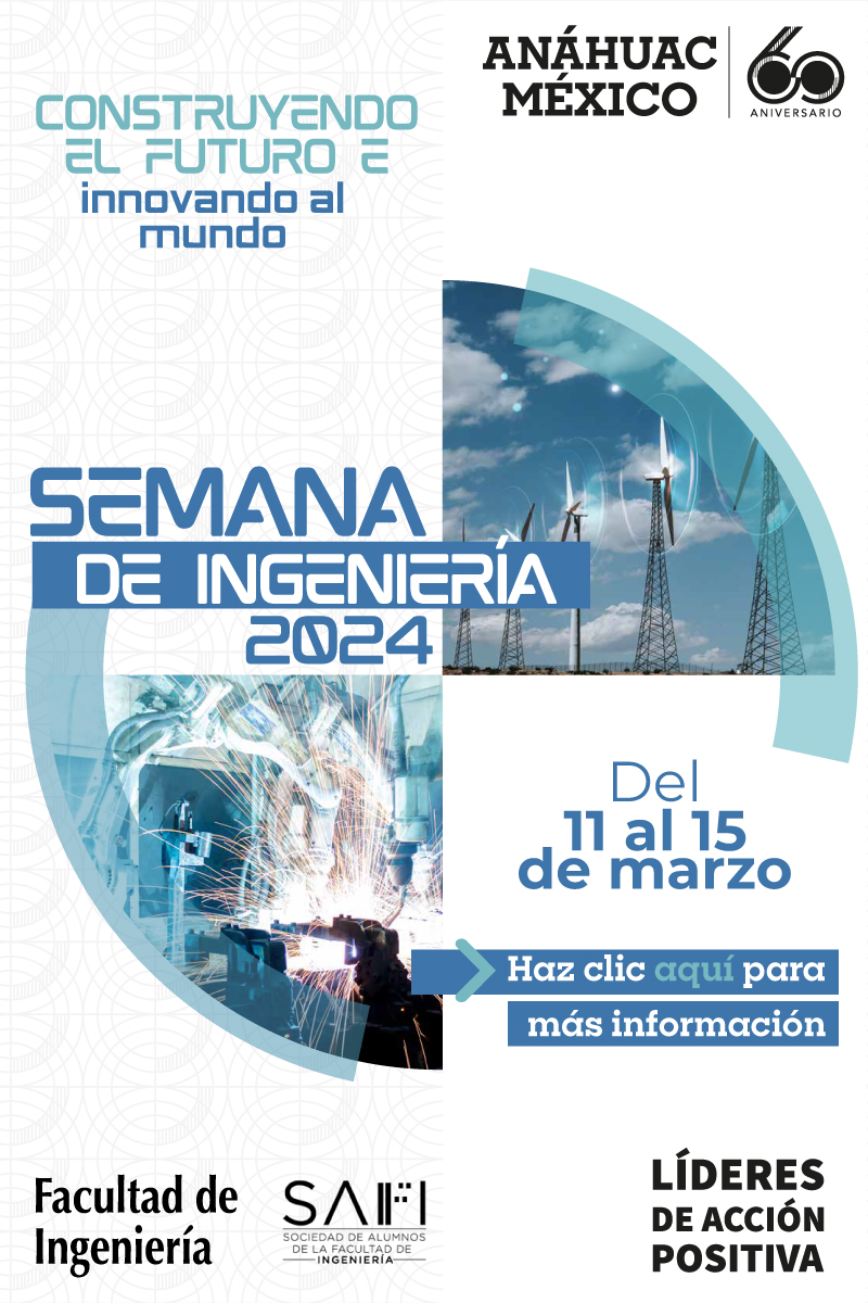 Construyendo el futuro e innovando al mundo

Semana de ingeniería 2024

Del 11 al 15 de marzo

Haz clic aquí para más información.
