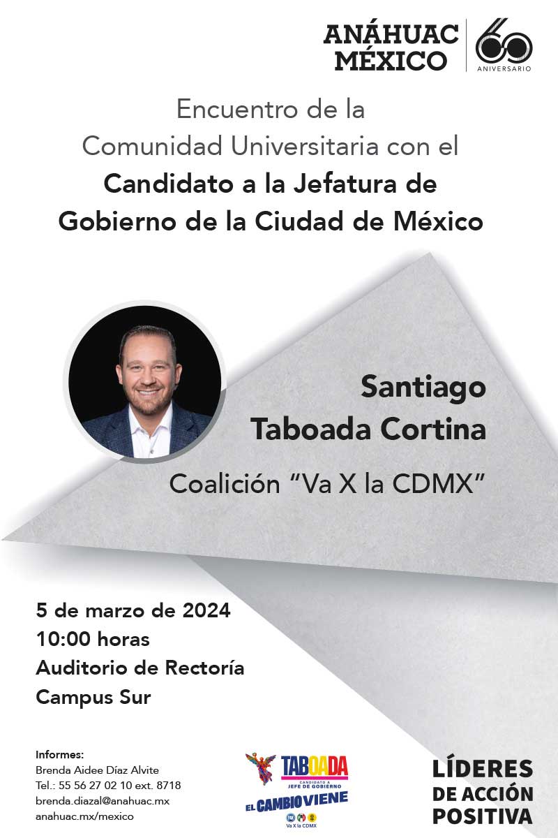 Encuentro con el Candidato a la Jefatura de Gobierno por la Ciudad de México de la coalición “Va por la CDMX” Santiago Taobada Cortina