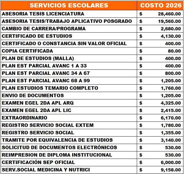 servicios escolares