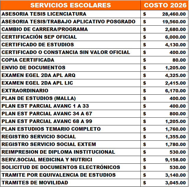 Servicios Escolares