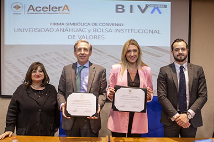 BIVA y Anáhuac, juntos por la promoción de la educación financiera