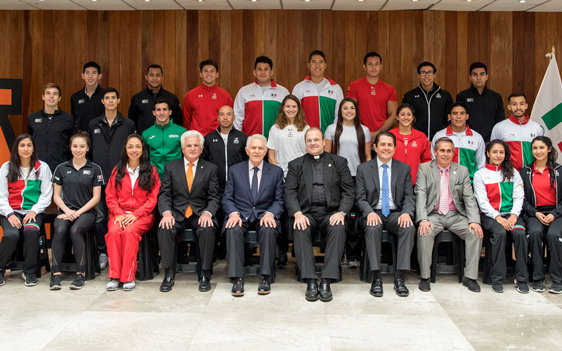 Presentación de la delegación Anáhuac que participará en los Juegos Centroamericanos de Barranquilla