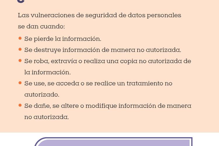 ¿Qué hacer en caso de vulneración de datos personales?