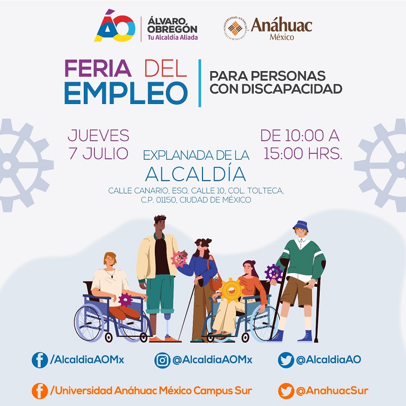 La Anáhuac y la alcaldía Álvaro Obregón impulsan la inclusión laboral de personas con discapacidad con Feria del Empleo