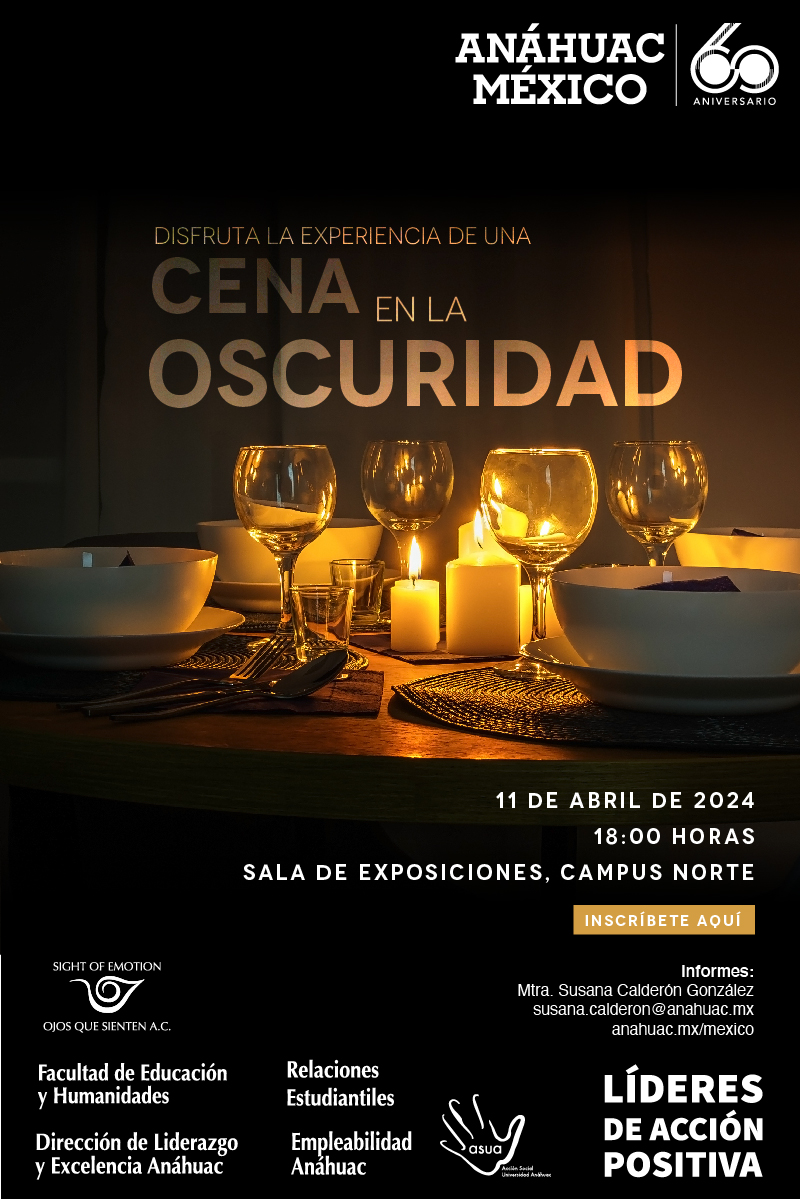 Disfruta de la experiencia de una Cena en la Oscuridad