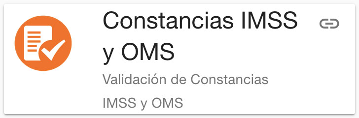 Constancias IMSS y OMS