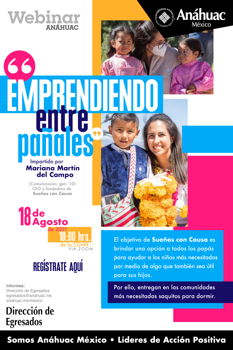 Asiste al Webinar, "Emprendiendo entre pañales"