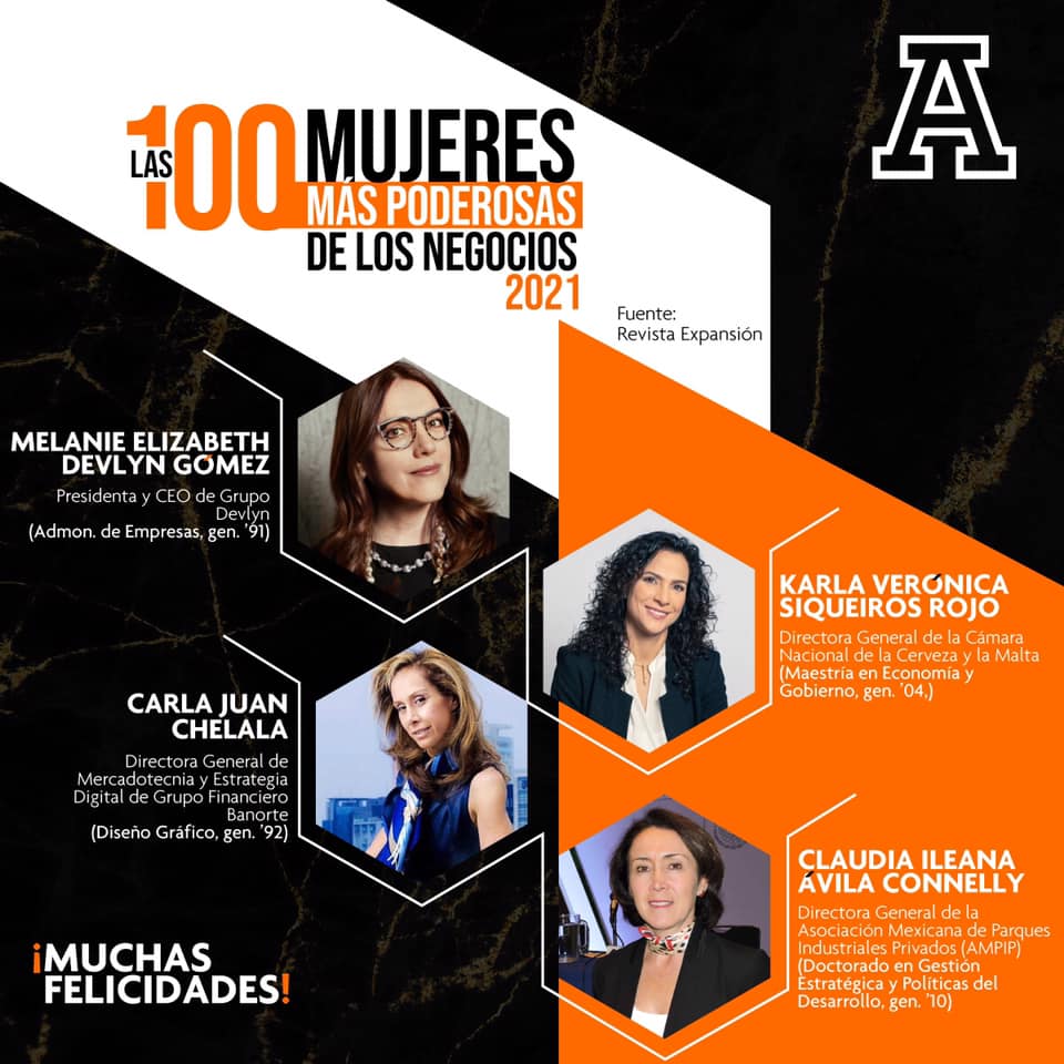Egresadas Anáhuac, entre las 100 mujeres más poderosas de los negocios