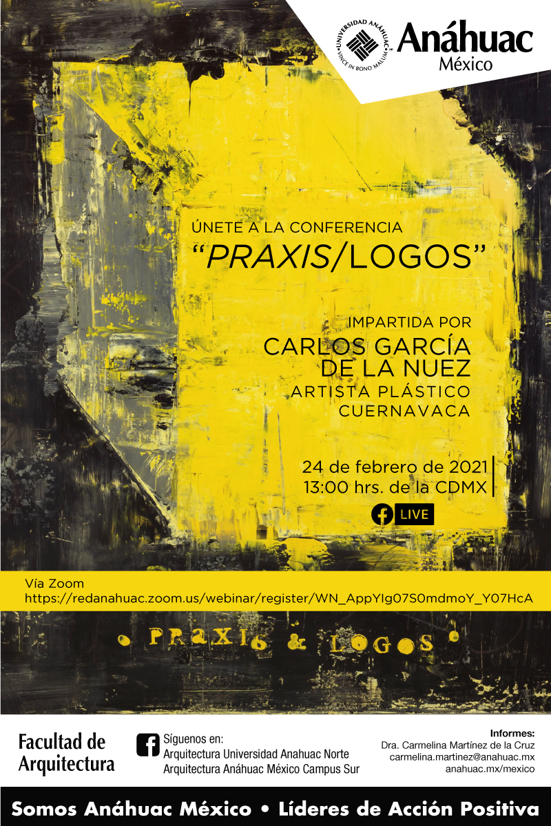 Conferencia, "Praxis/Logos" Carlos García de la Nuez, artista plástico
