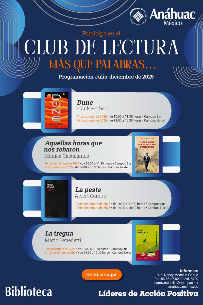 Participa en nuestro Club de Lectura “Más que palabras…” julio – diciembre 2025