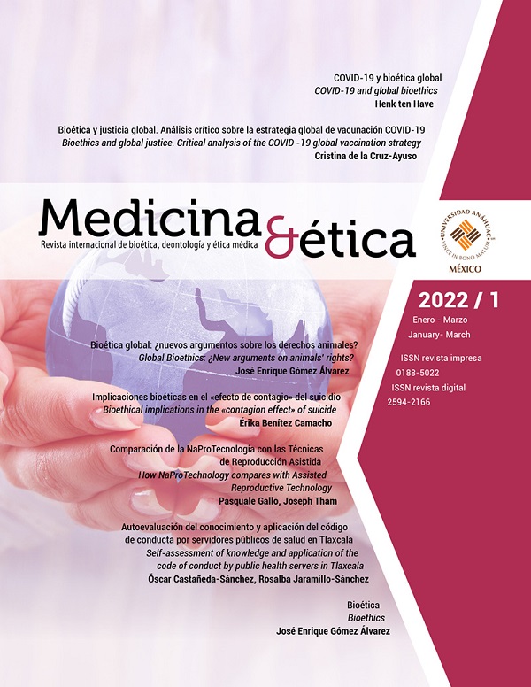 La revista Medicina y Ética de la Facultad de Bioética se indexa en Dialnet