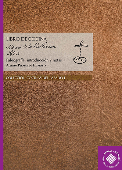 Libro de cocina Maria de la Lus Tissier 1823