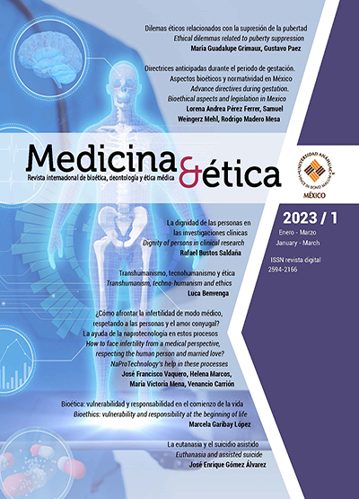 Medicina y Ética. Revista Internacional de Bioética, Deontología y Ética Médica