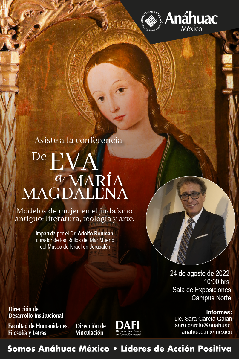 Asiste a la conferencia Modelos de mujer en el judaísmo antiguo
