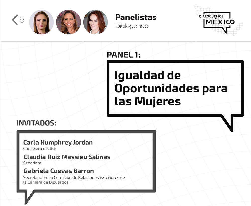 Mujeres reflexionan sobre la igualdad de oportunidades en Dialoguemos México 2021