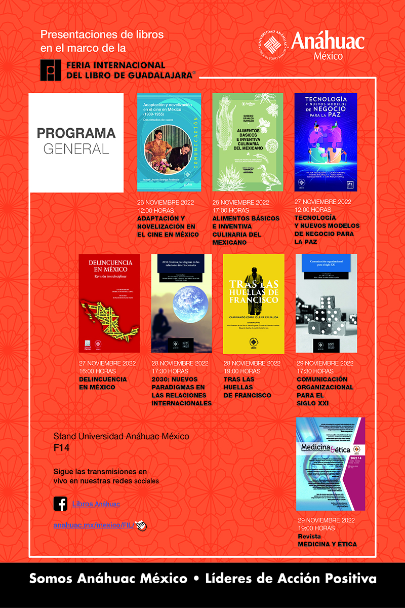 Descubre y participa en las presentaciones de Libros Anáhuac en la FIL Guadalajara 2022