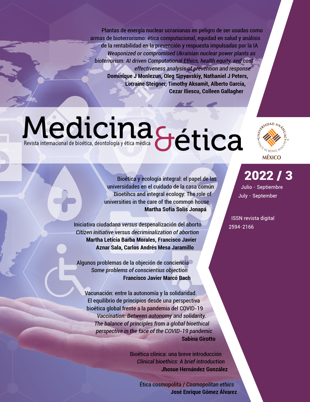 Presentamos el más reciente número de la revista Medicina y Ética