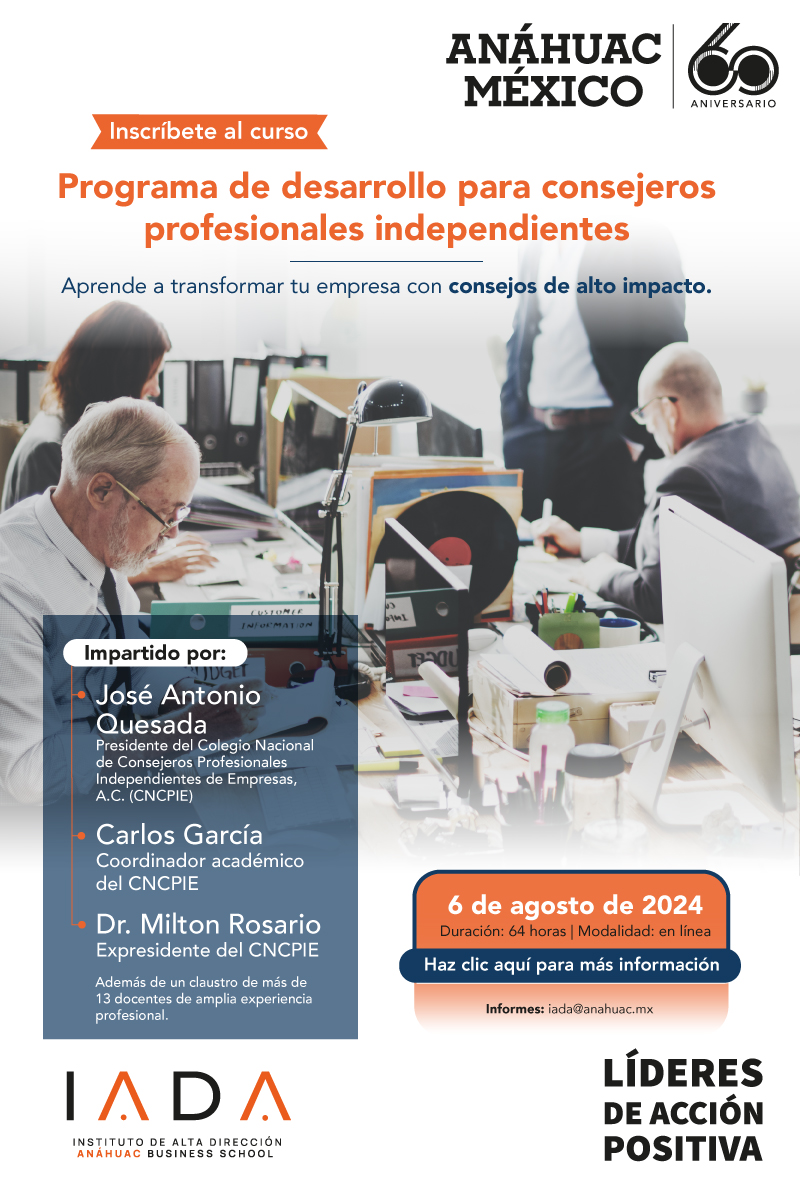Inscríbete al programa de desarrollo para consejeros profesionales independientes