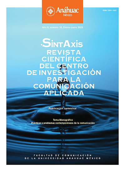 Sintaxis. Revista científica del Centro de Investigación para la Comunicación Aplicada. Revista de la Facultad de Comunicación