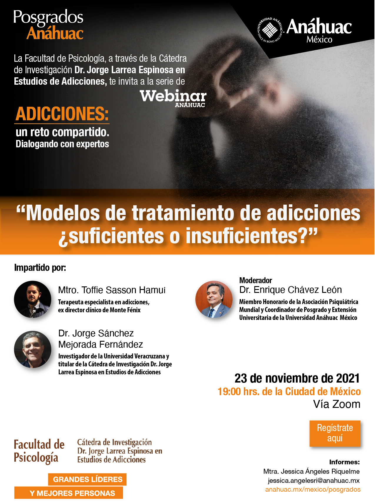 Únete al webinar “Modelos de tratamiento de adicciones ¿suficientes o insuficientes?” 