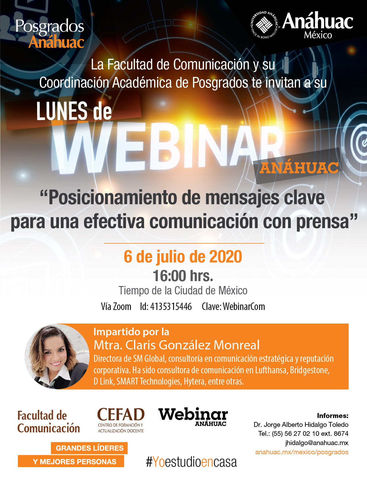 Webinar Posicionamiento de mensajes clave para una efectiva comunicación con prensa