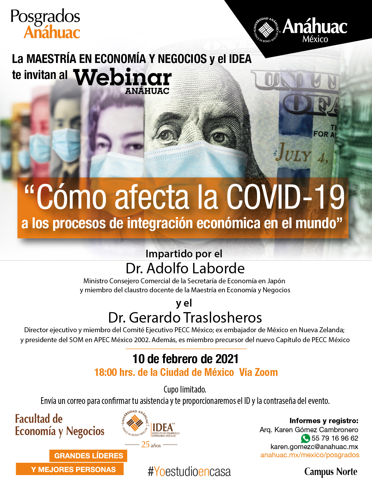 Únete al webinar, "Cómo afecta el COVID-19 a los procesos de integración económica en el mundo"