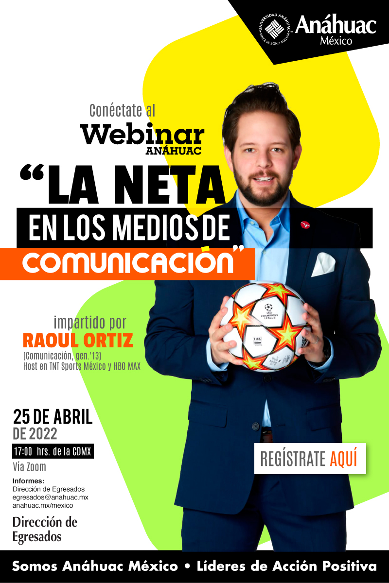 Te invitamos al Webinar, "La neta en los medios de comunicación".