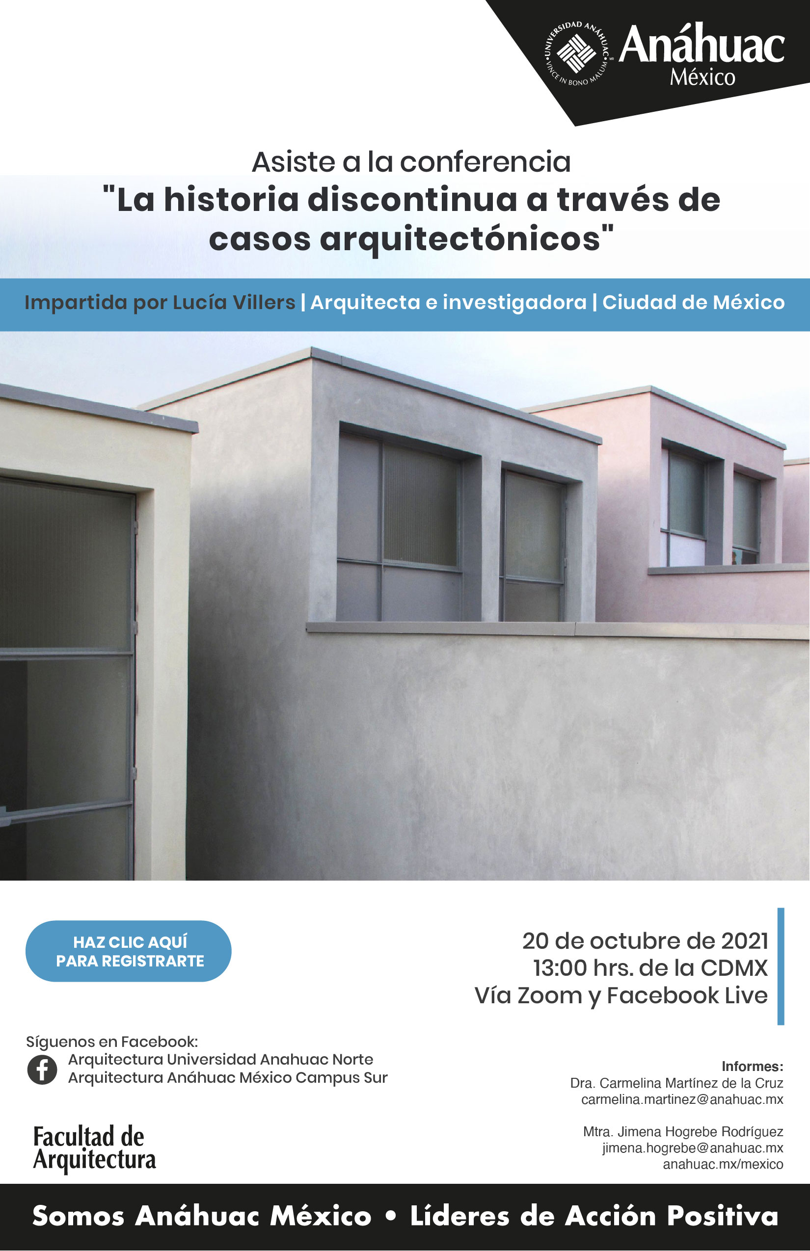 Únete a la conferencia de Lucía Villers, arquitecta e investigadora, CDMX