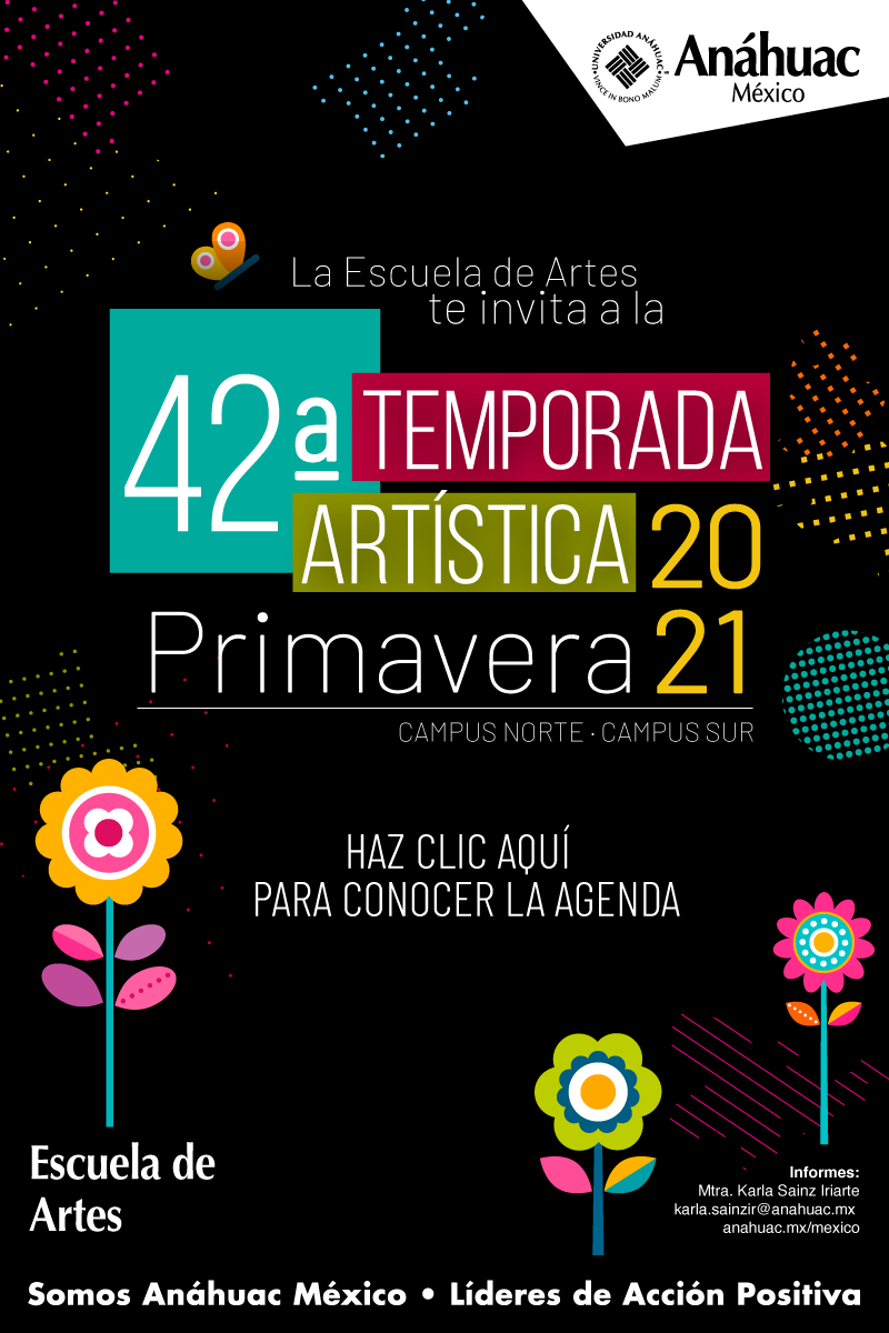 No te pierdas la 42a Temporada Artística de la Escuela de Artes 