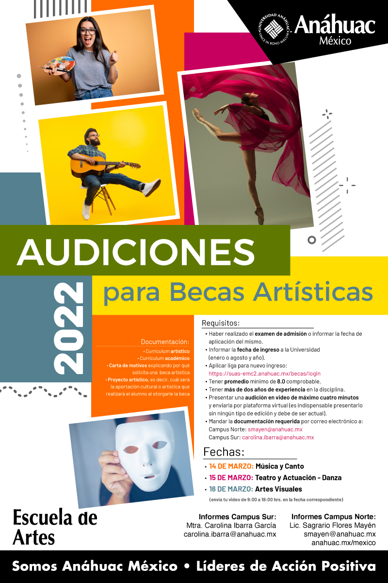 Conoce nuestras Becas Artísticas 2022