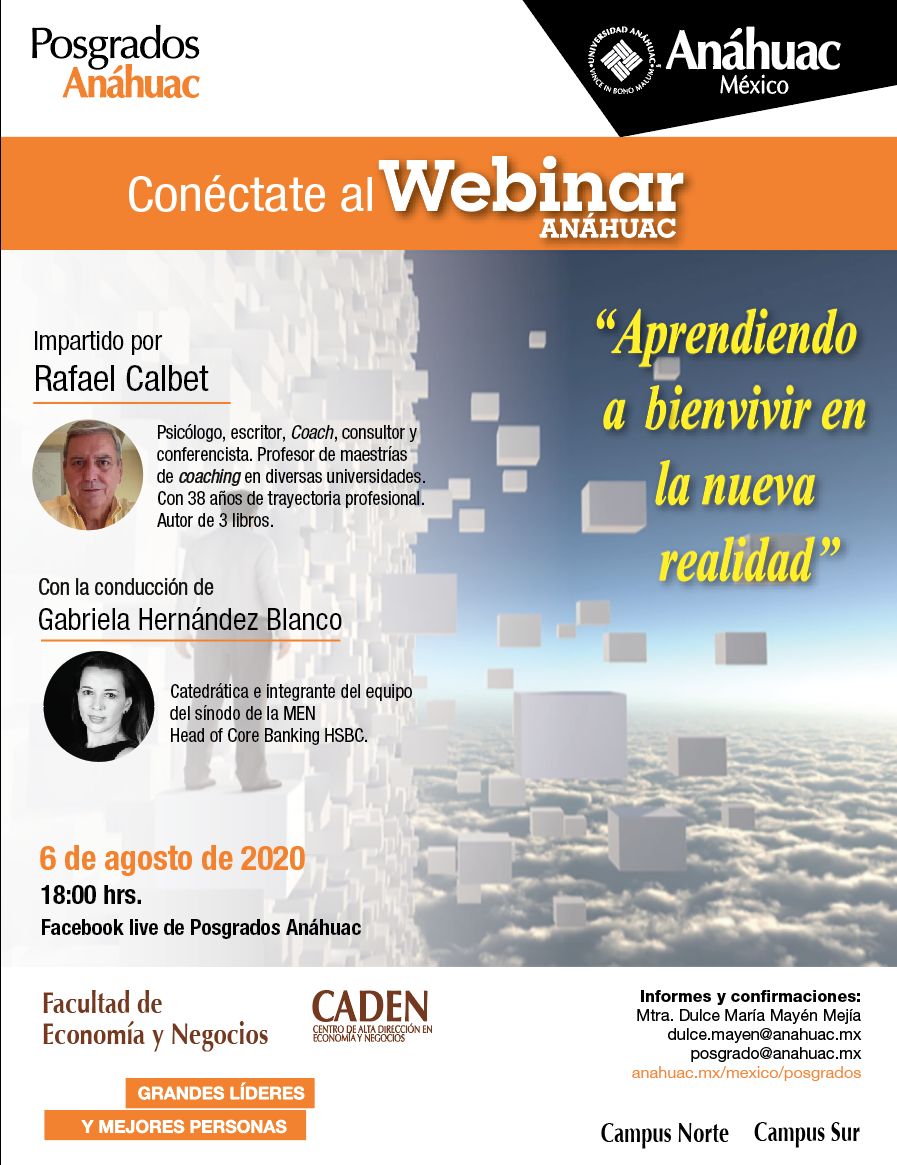 Conéctate al webinar Aprendiendo a bienvivir en la nueva realidad