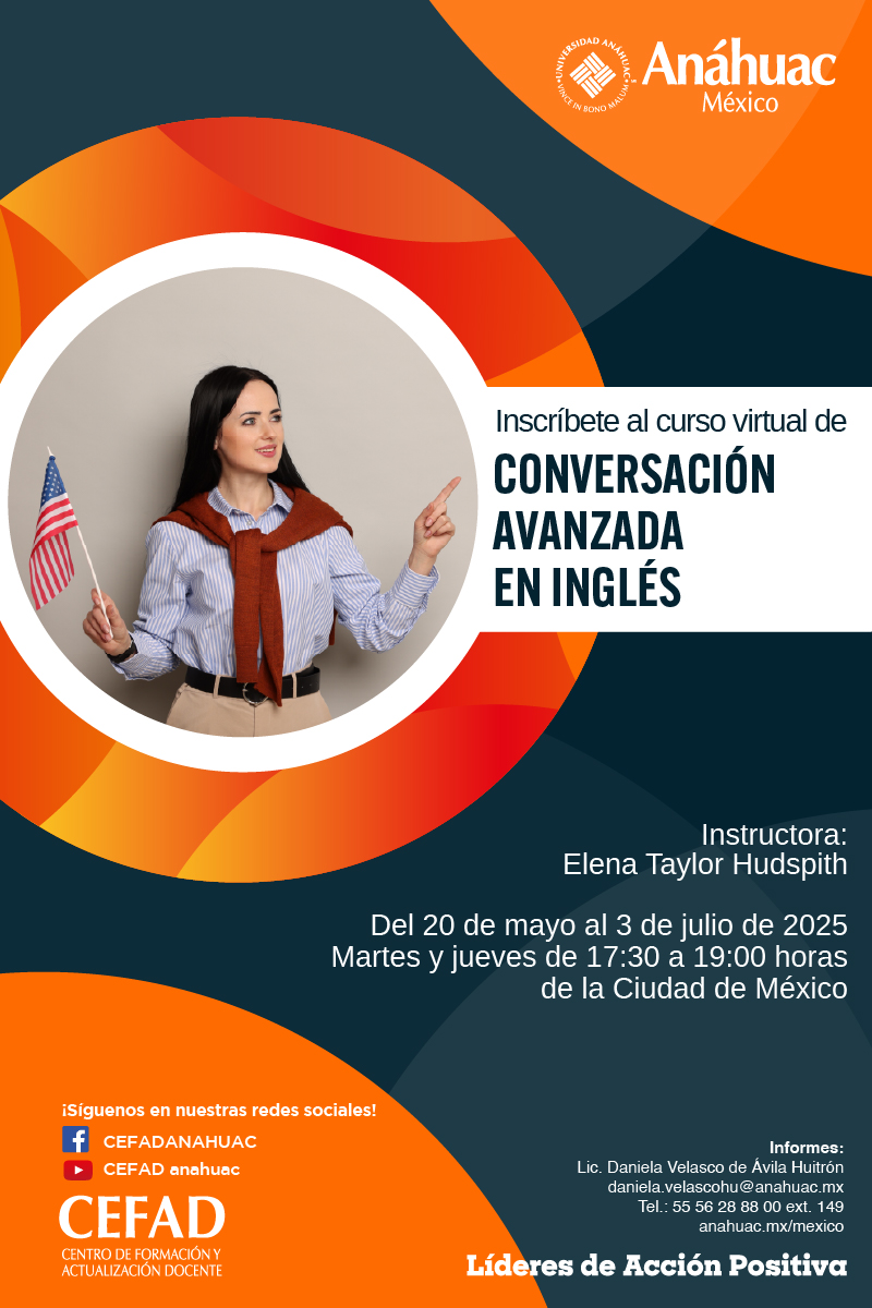 Inscríbete al curso virtual de Conversación avanzada en inglés
