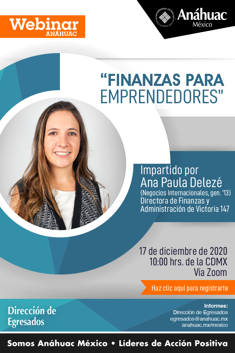 Asiste al webinar Finanzas para Emprendedores