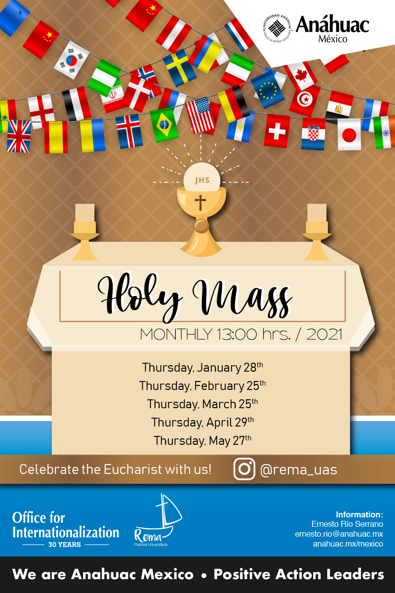 Celebrate masses in english with us