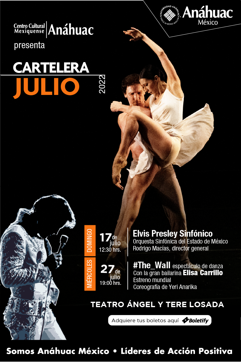 Conoce la cartelera del mes de julio del Centro Cultural Mexiquense Anáhuac