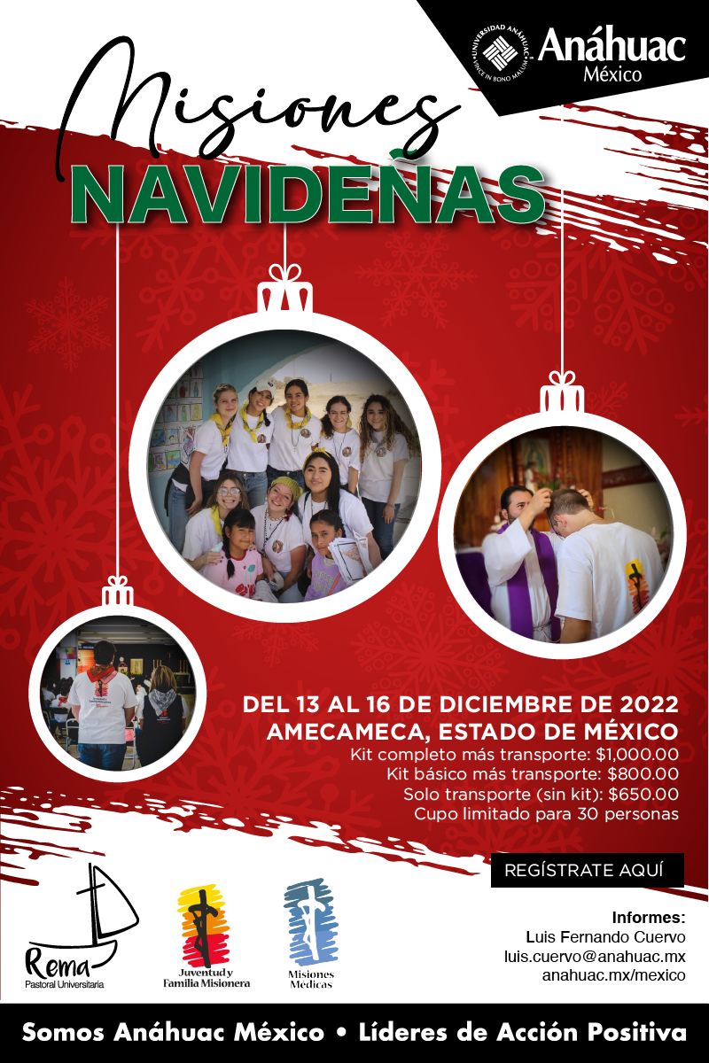 Asiste a las misiones navideñas