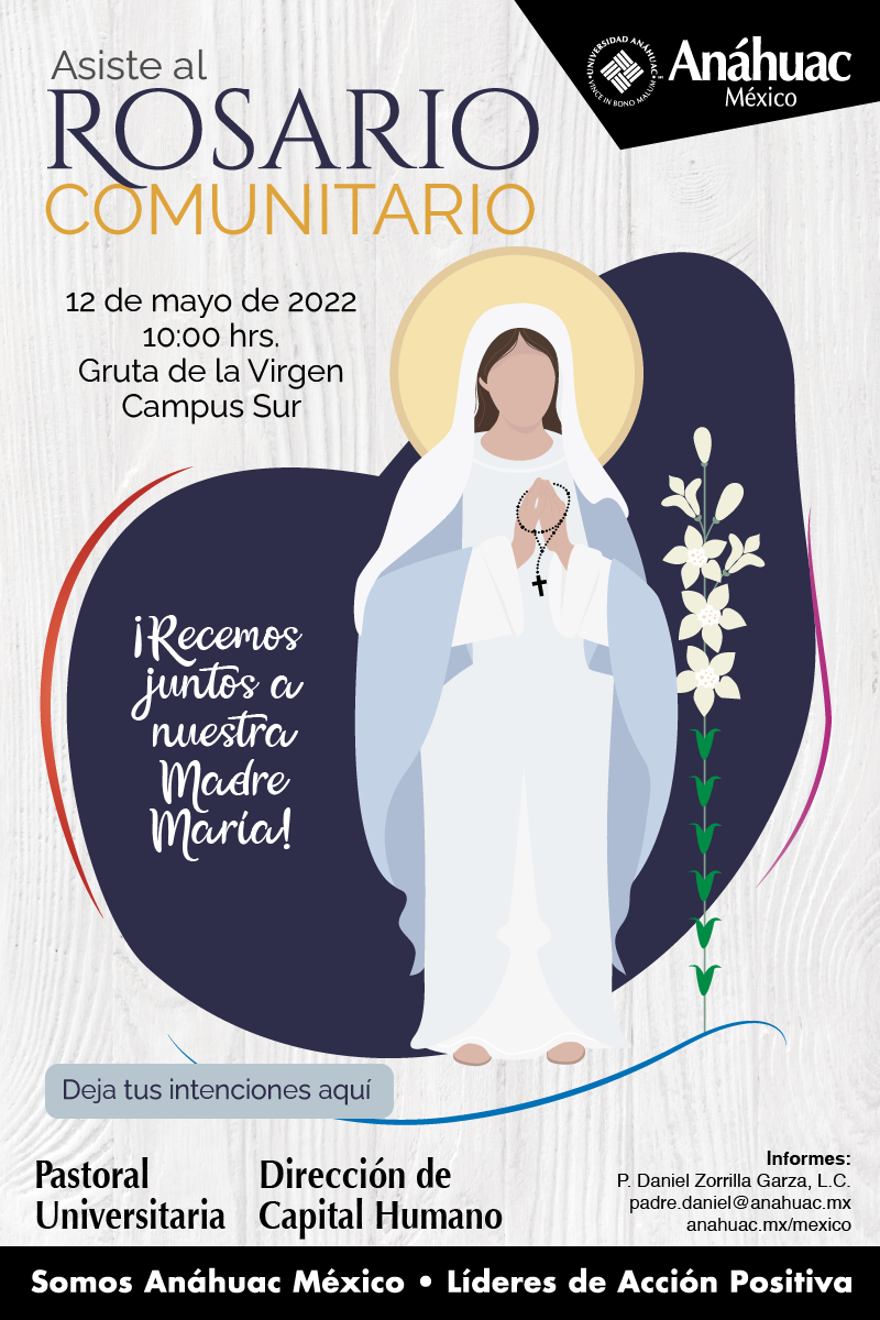 ¡Te invitamos a rezar el rosario en comunidad!