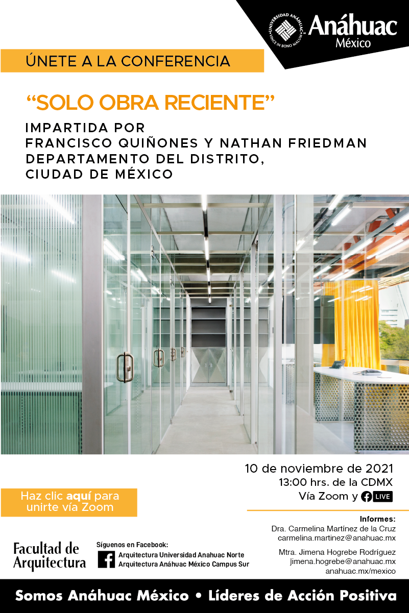 Únete a la conferencia de Francisco Quiñones y Nathan Friedman, CDMX