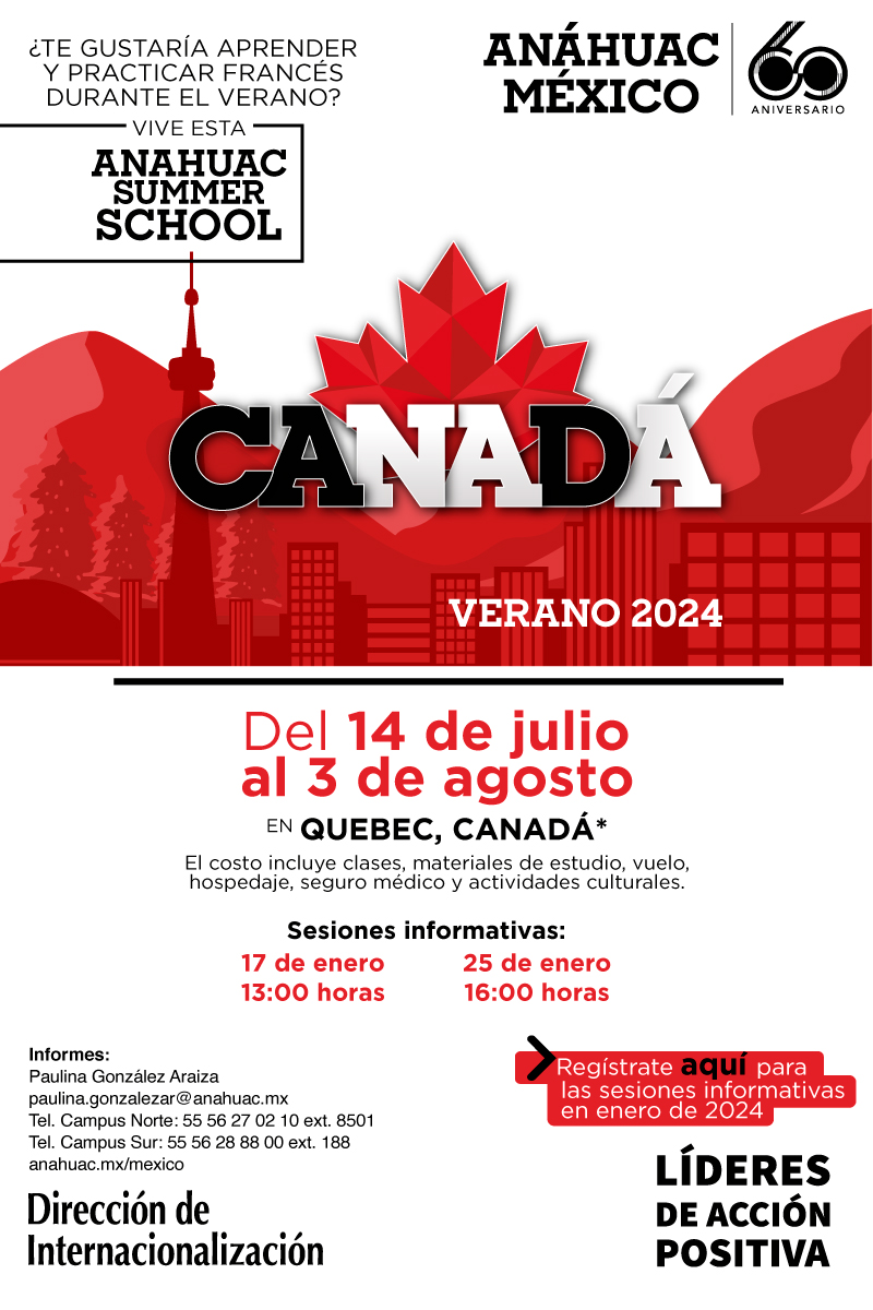 Disfruta de una experiencia internacional en Canadá, Verano 2024